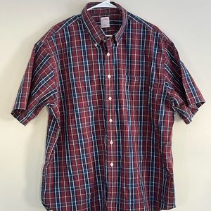 Preowned Men’s XL Brooks Brother 346 Short Sleeve Button Down Shirt